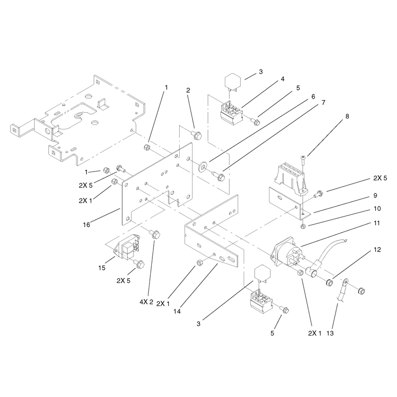 Hoodstand Electrical Mounting Assembly