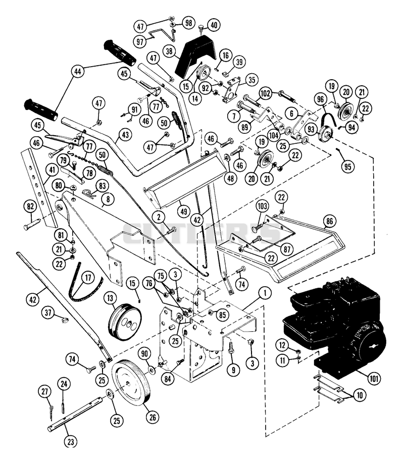 Rotary Tiller 4 H.P.