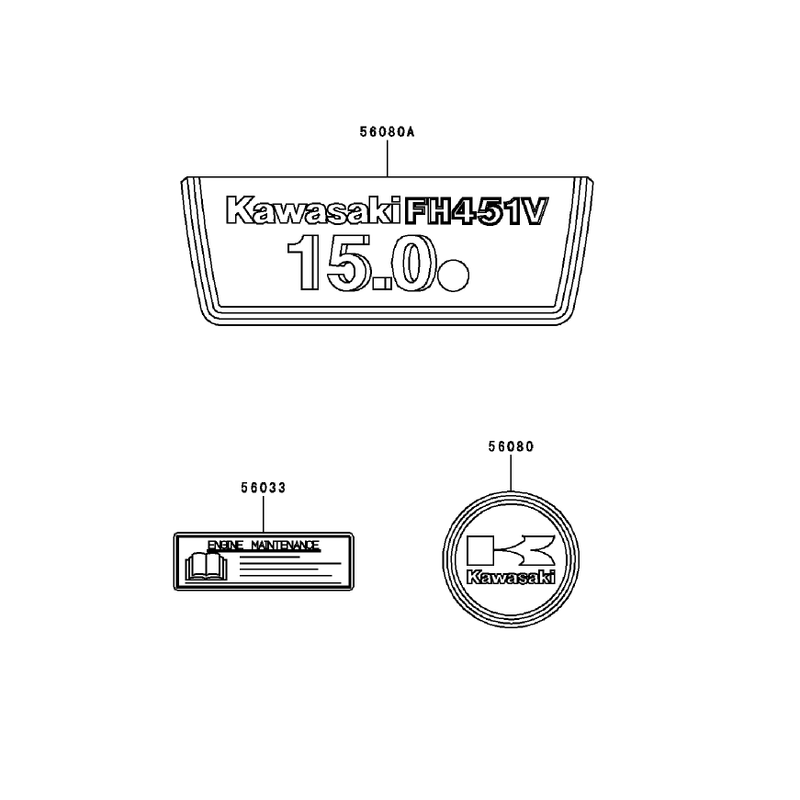 Label Assembly Kawasaki FH451V-BS04