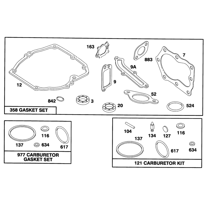 Engine Briggs and Stratton Model 12f802-0667-01
