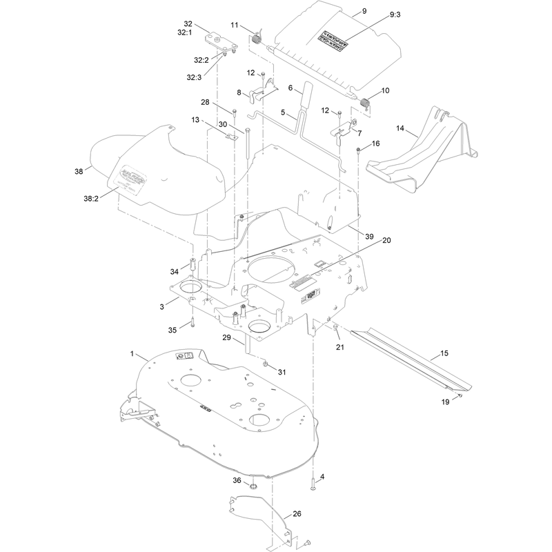 Deck and Bag Assembly