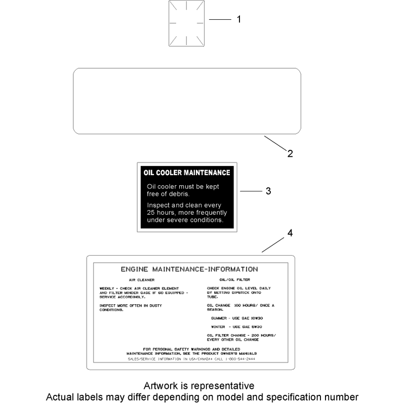 Decals Kohler CH740-0075