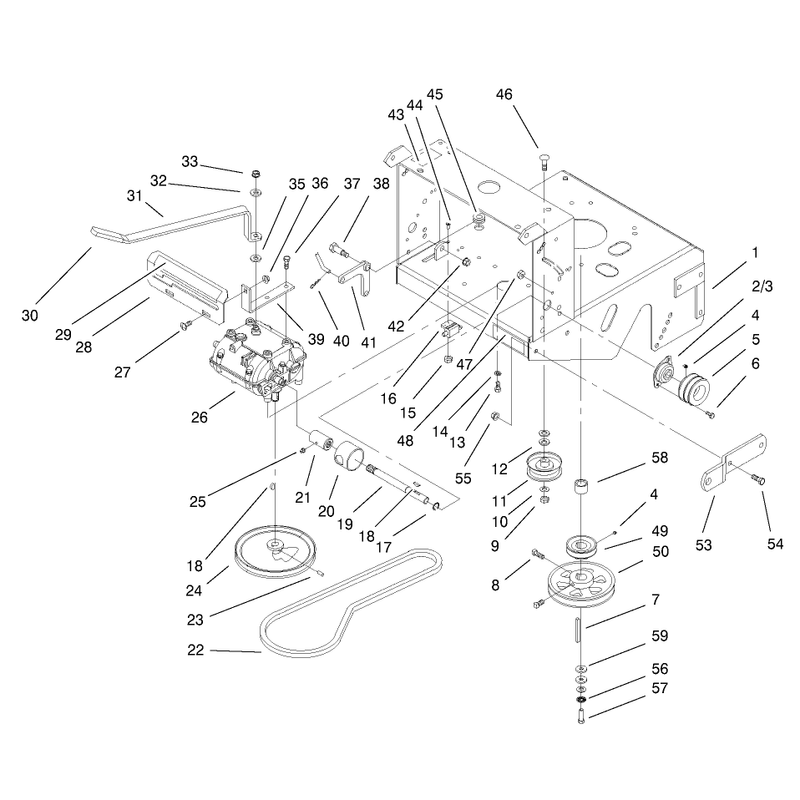 Transmission and Drive Pulley Assembly