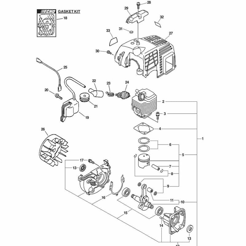 ENGINE, IGNITION, SHORT BLOCK, CYLINDER COVER