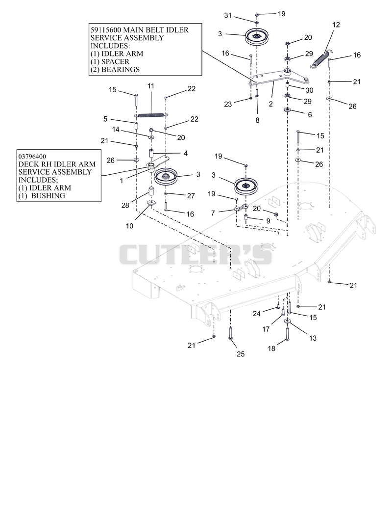 Idlers and Sheaves - 60"