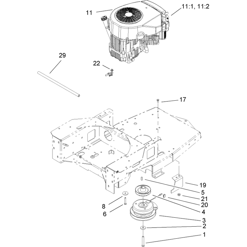 Engine and Clutch Assembly