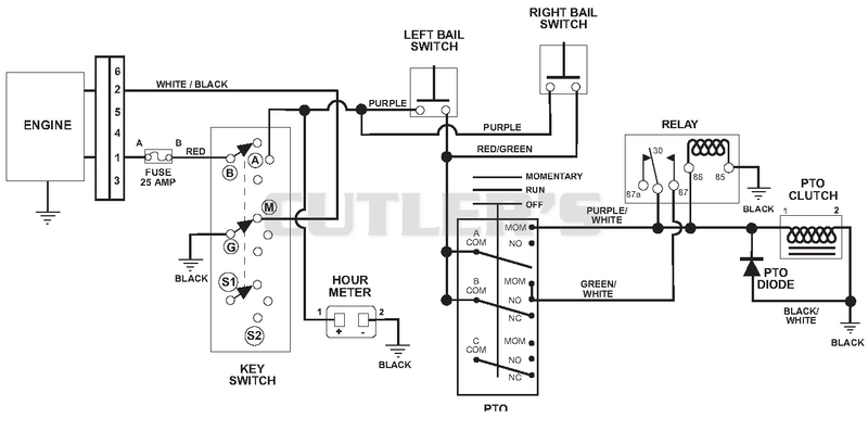 Wiring Diagram - Recoil Start - Pro Steer