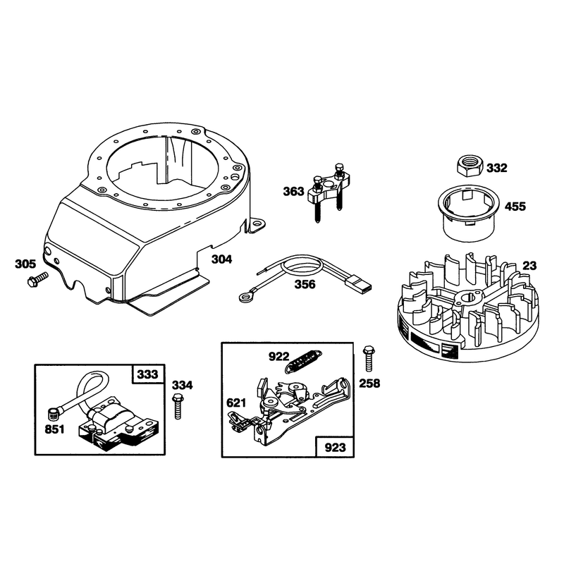 Engine Briggs and Stratton Model 122702-3171-01