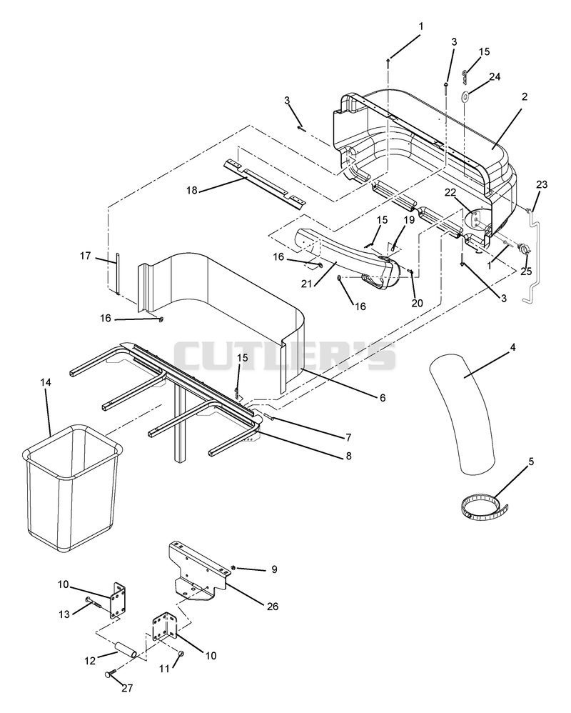 Bagger Cover Assembly