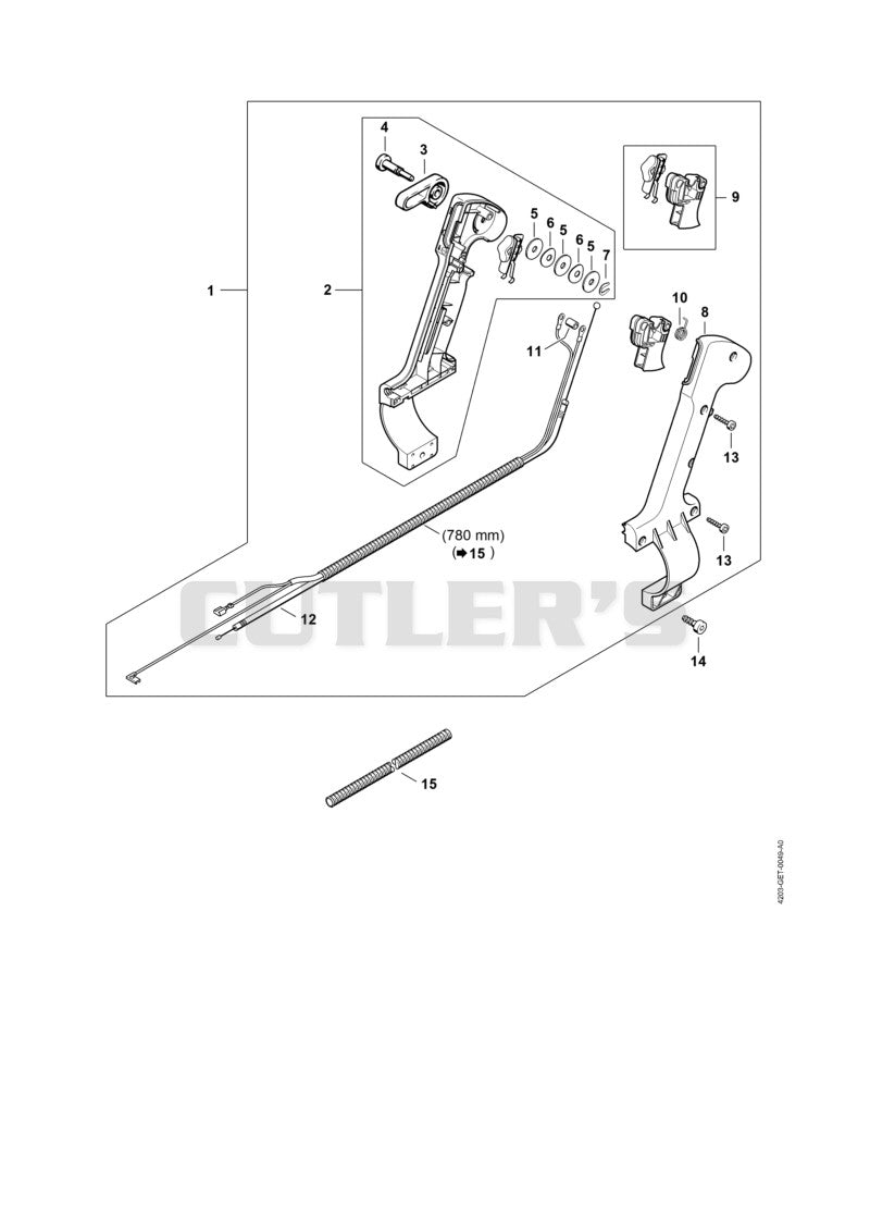 Control handle Ø 67 mm
