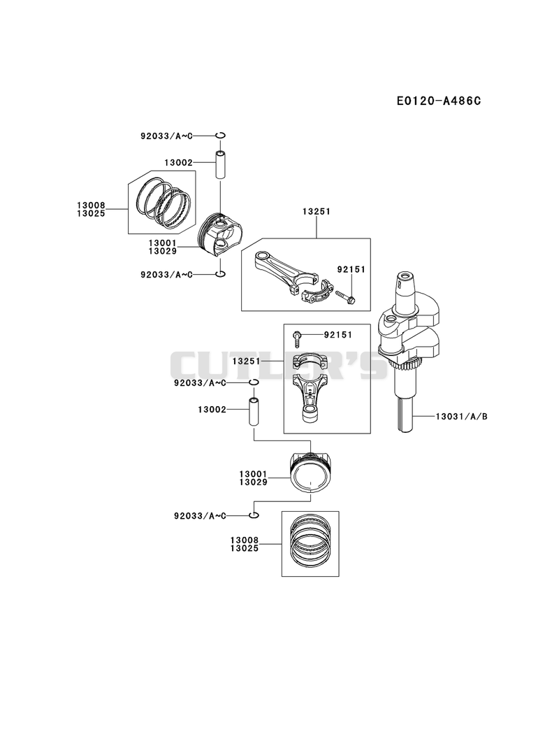 PISTON/CRANKSHAFT