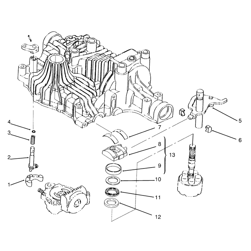 Range Shift Tuff Torq Transmission K61 Toro