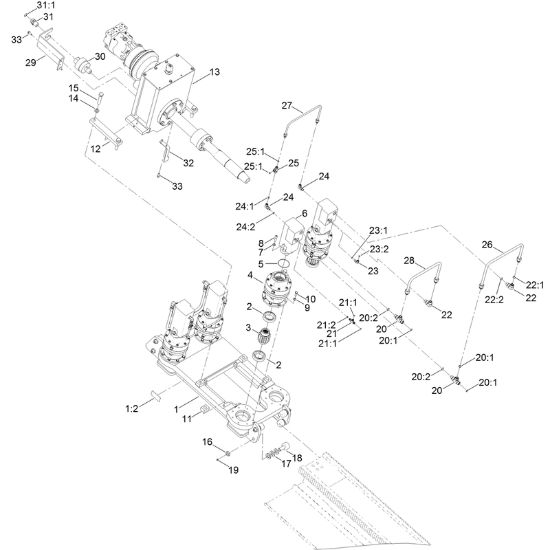 Carriage and Rotary Assembly
