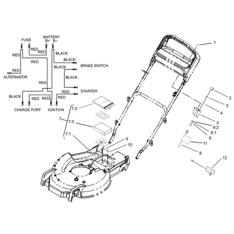 Battery and Switch Assembly