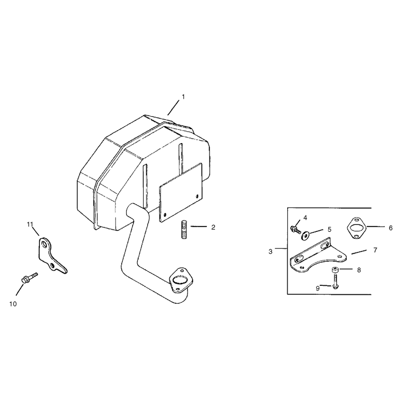 Exhaust Assembly Kohler CV15T PS 41560