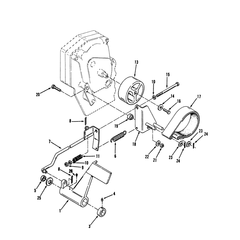 Clutch Brake and Speed Control Linkage