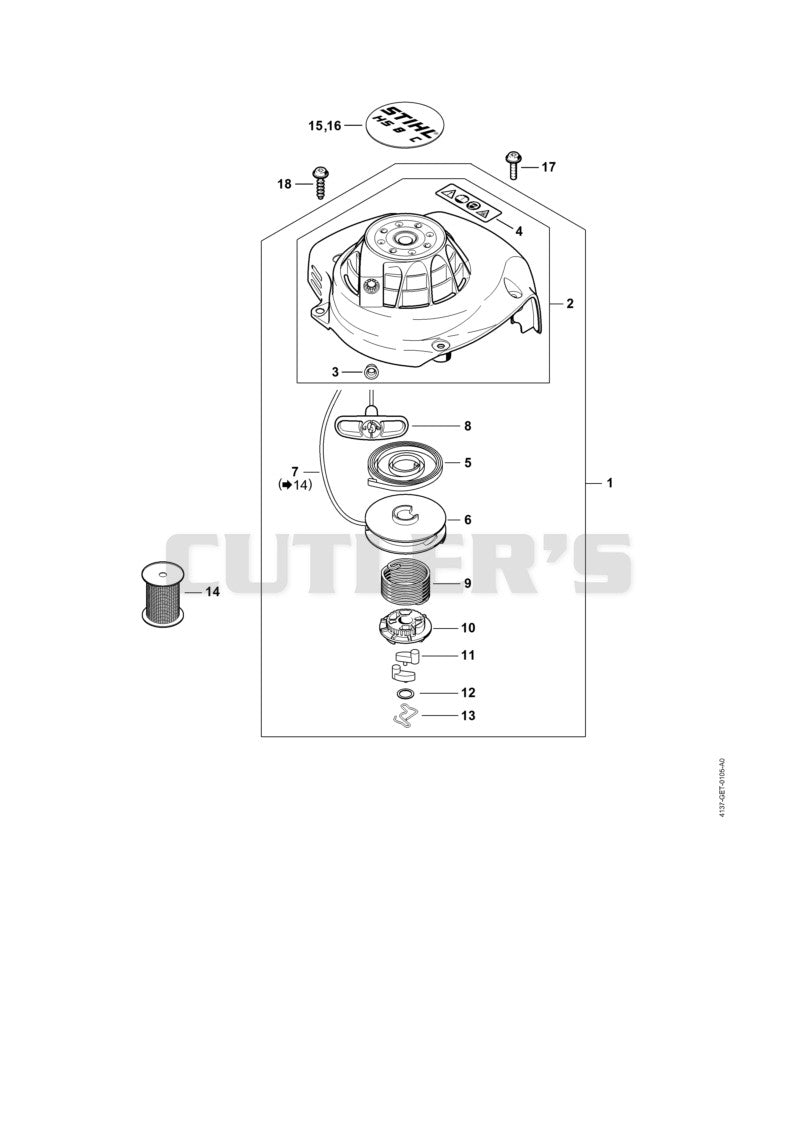 Rewind starter ErgoStart/Easy2Start