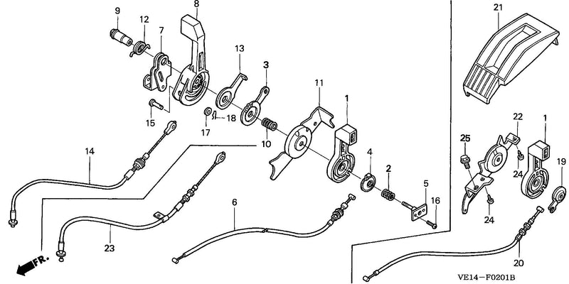 THROTTLE LEVER (HXA)