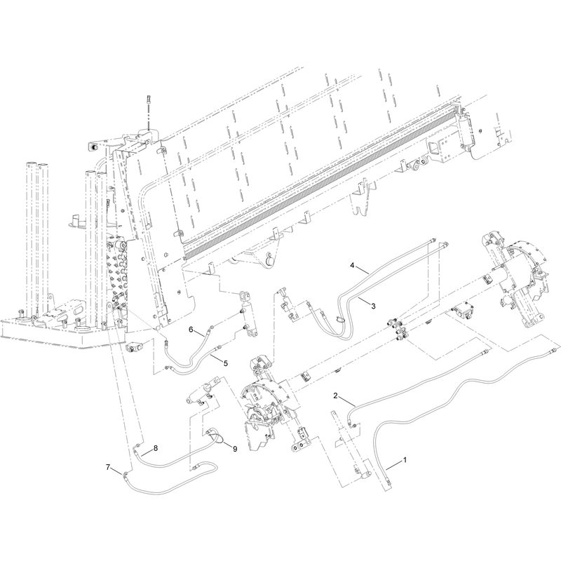 Thrust Frame Hydraulic Hose Assembly No 5