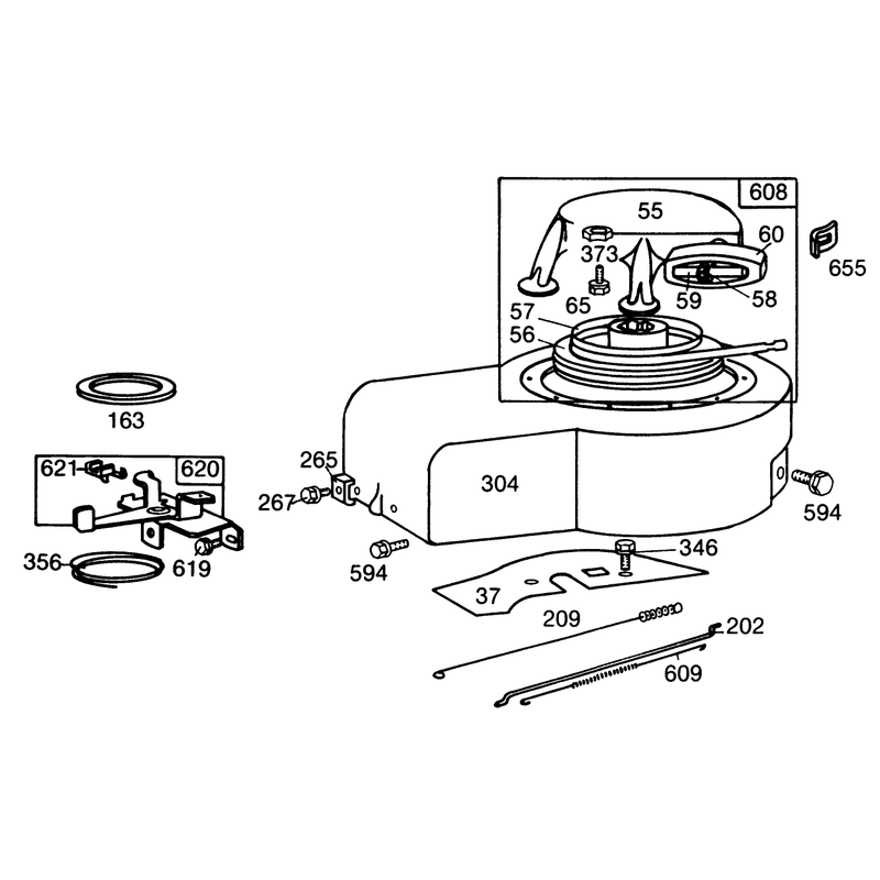 Engine Briggs and Stratton Model No 130902 Type 1200-01 Continued