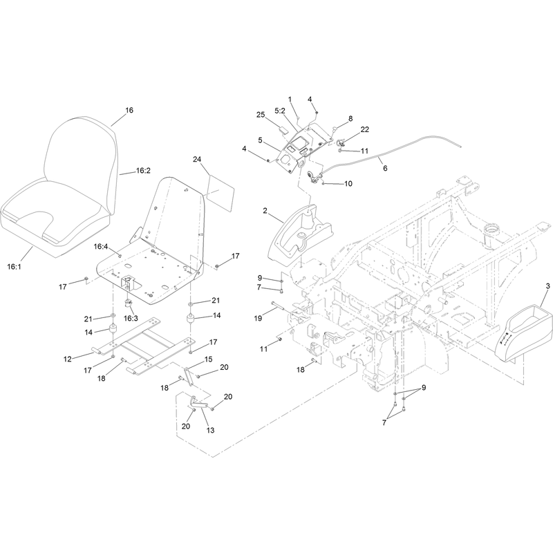 Seat and Consoles Assembly