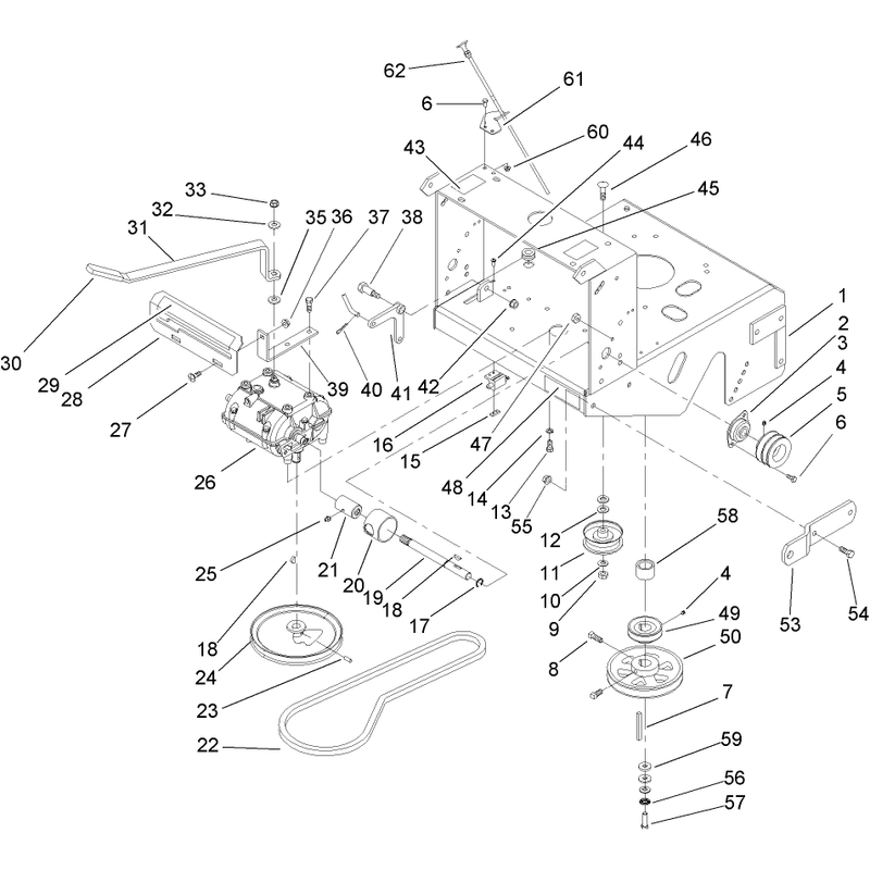 Transmission and Drive Pulley Assembly