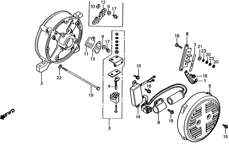 REAR HOUSING@D.C. DIODE