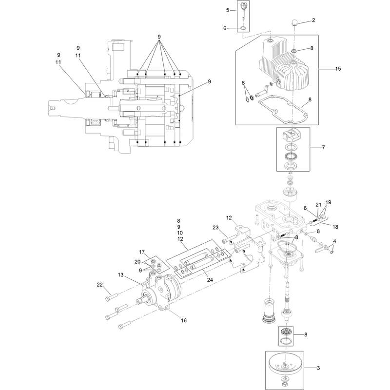 LH Hydro Assembly No. 126-1327