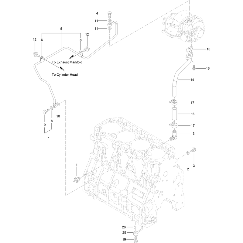 Lubrication Oil Pipe Assembly
