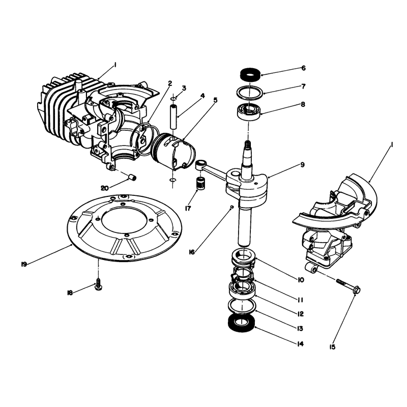 Crankshaft Assembly Model No 47pn2-3