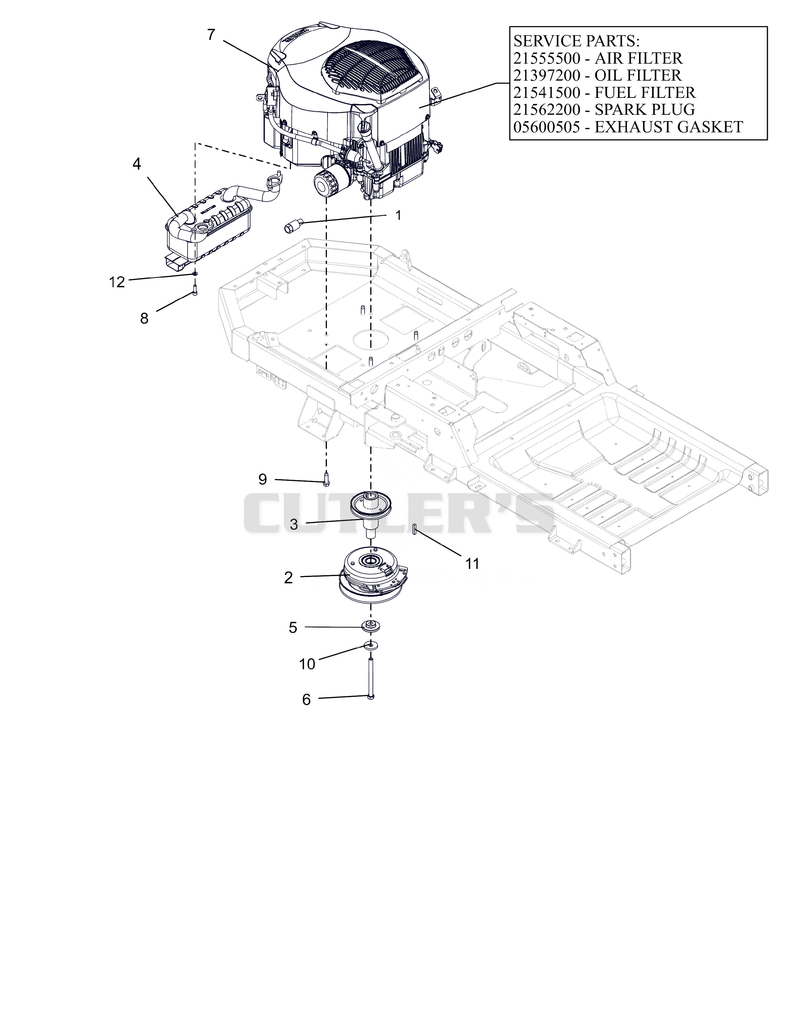 Engine - Kohler 22HP Twin