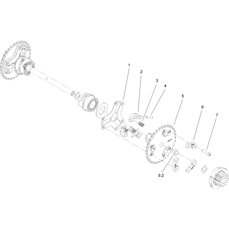 Wheel Clutch Sprocket Assembly