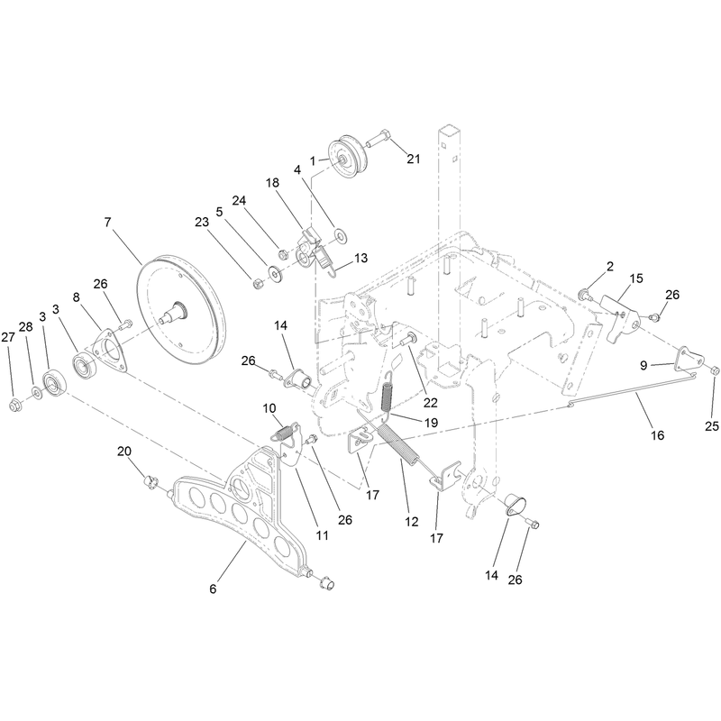 Pulley and Bellcrank Assembly