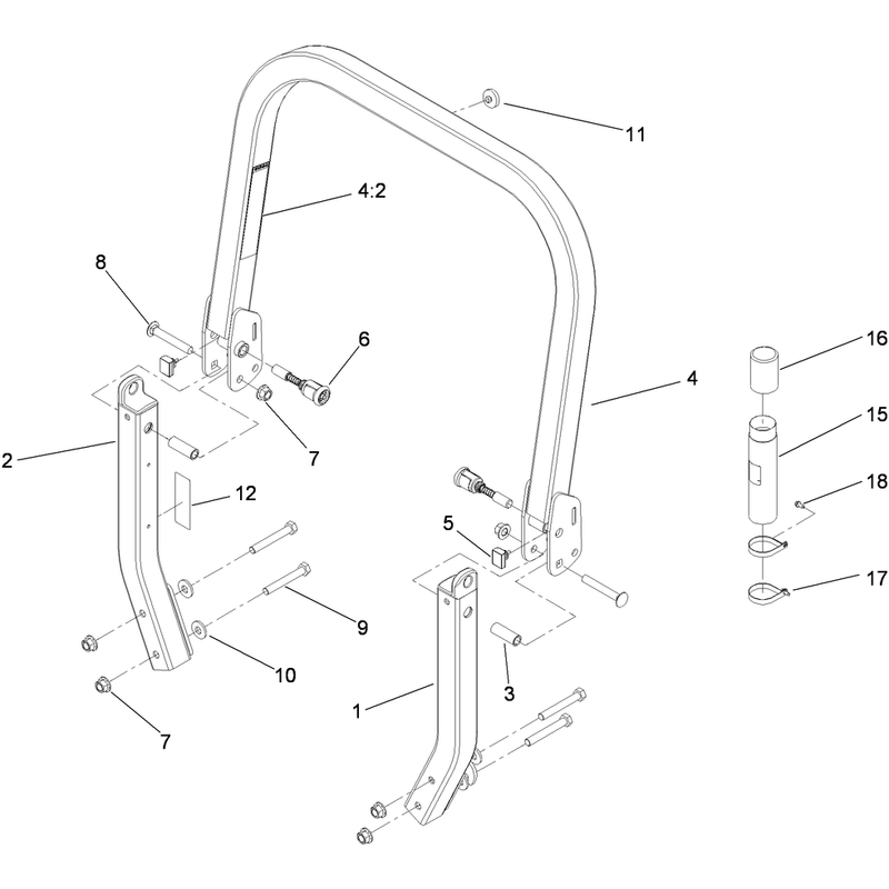 Roll-Over Protection System Assembly No. 116-0232