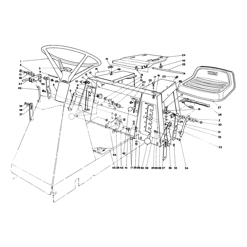 Seat & Steering Wheel Assembly