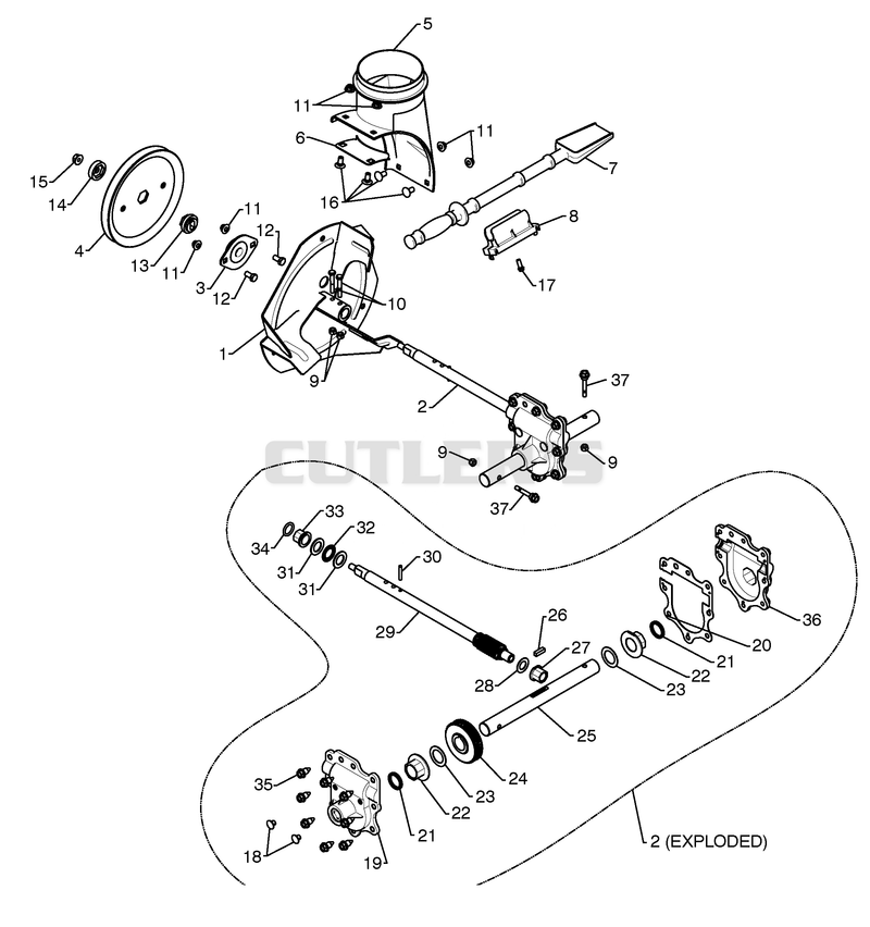 Auger Housing / Impeller Assembly