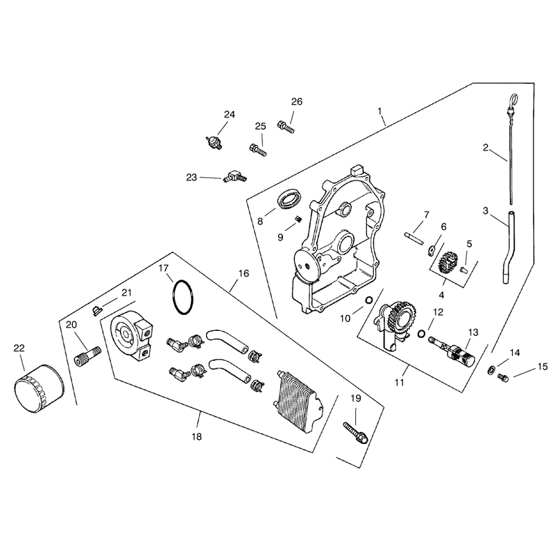 Group 3 Oil Panlubrication ch25s-68606 Kohler