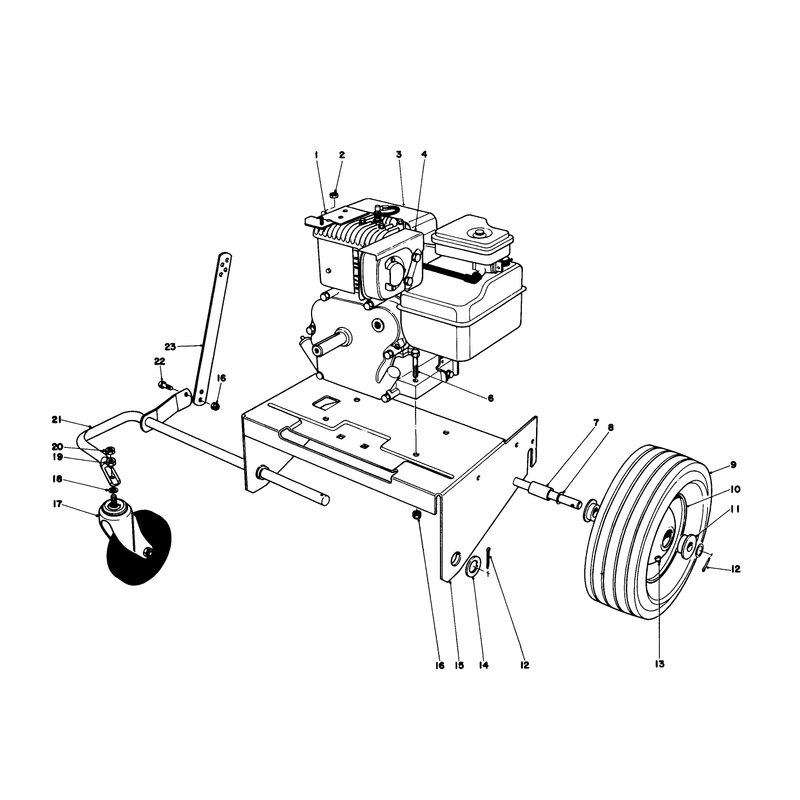 Engine and Base Assembly