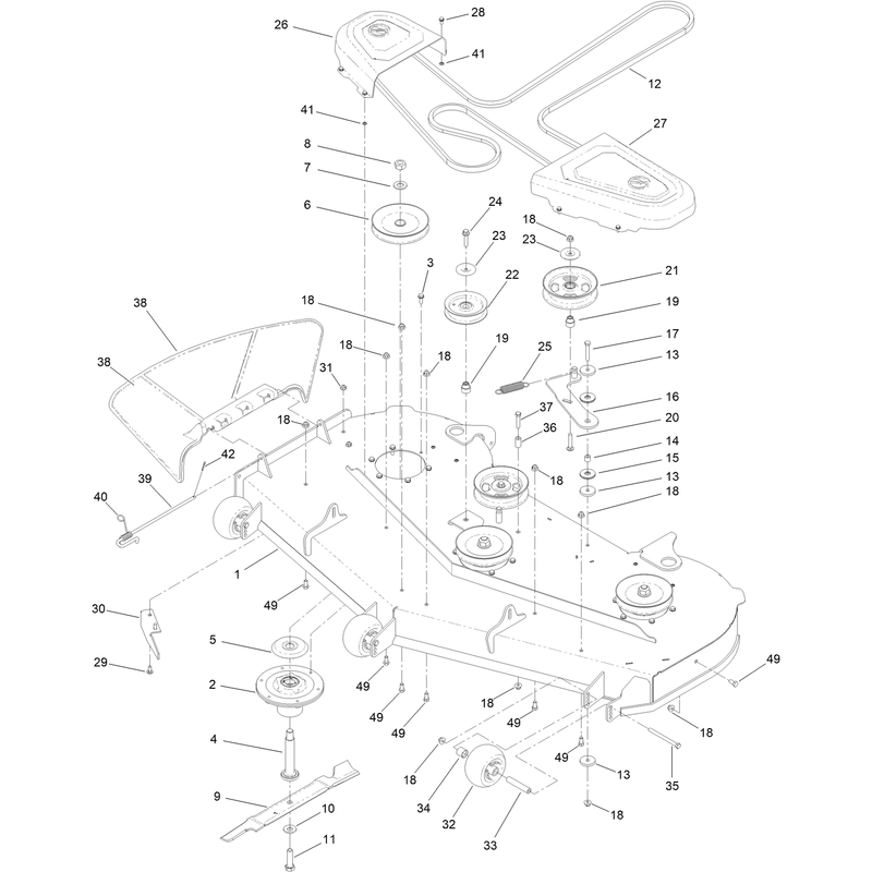 60 Inch Deck Assembly