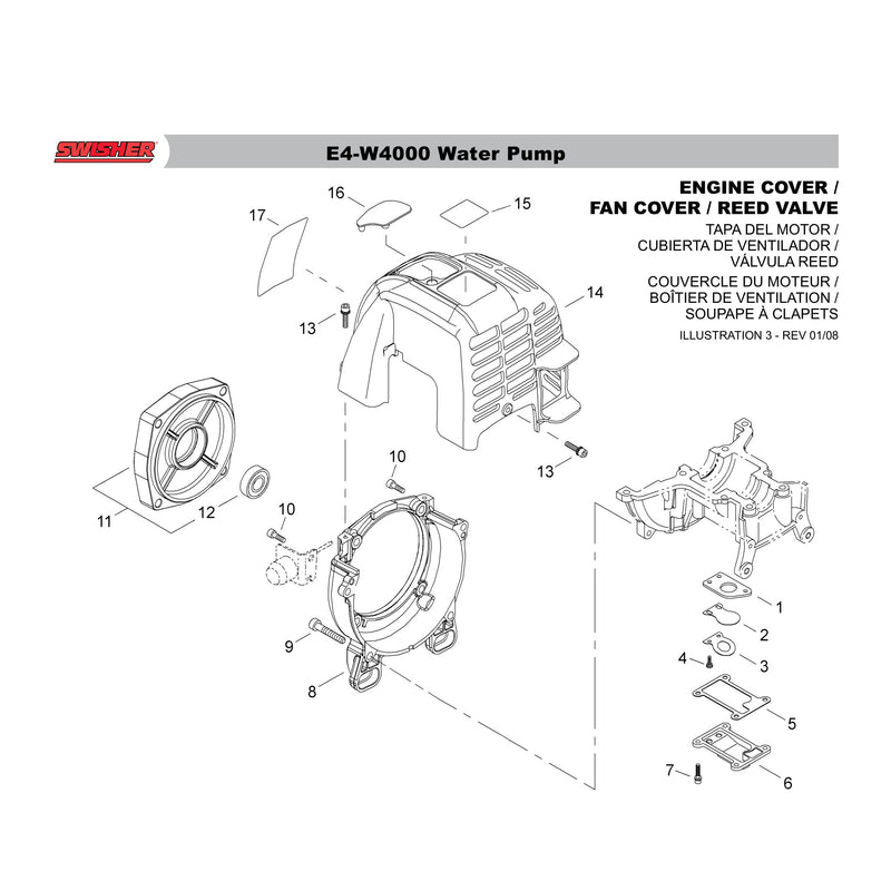 ENGINE COVER / FAN COVER / REED VALVE