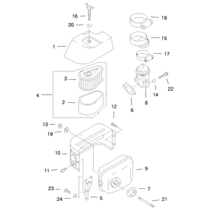 Air Filter and Muffler Assembly