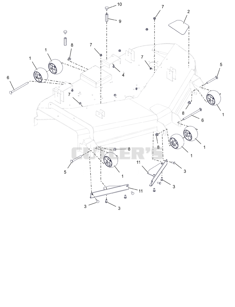 Anti-Scalp Wheels, Wear Plates and Deck Stops - Mach One
