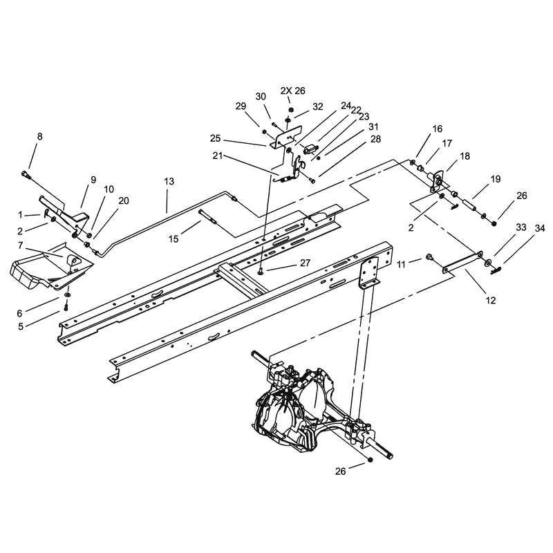 Hydro Transaxle ControlNMIR Assembly