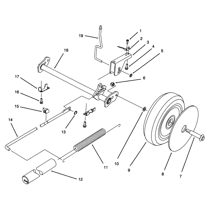 Rear Axle Assembly Model No 20803b Only