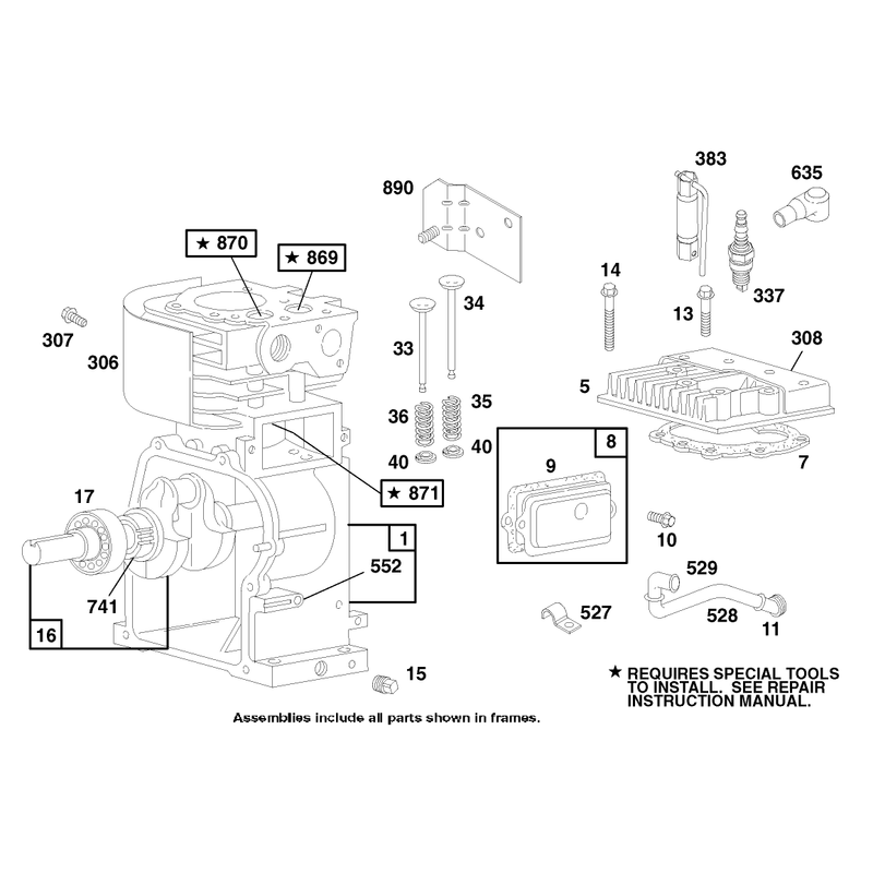 Engine Briggs and Stratton Model 135202-0263-01