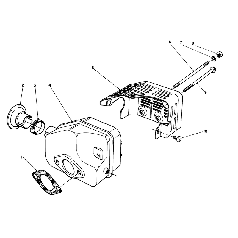 Muffler Assembly Engine Model No 47pm1-1serial No 2005001 and Up