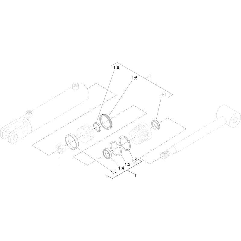 Hydraulic Cylinder Assembly No 98-9942