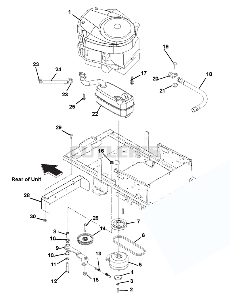 Engine, Exhaust, Belts And Idlers