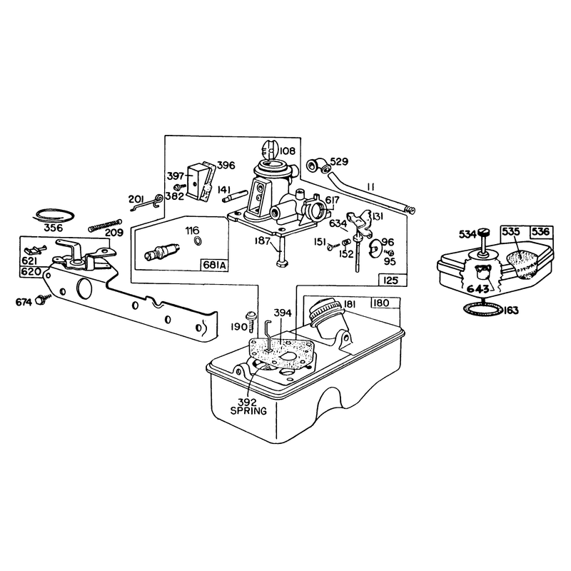 Carburetor Assembly Model 93508-0192-01