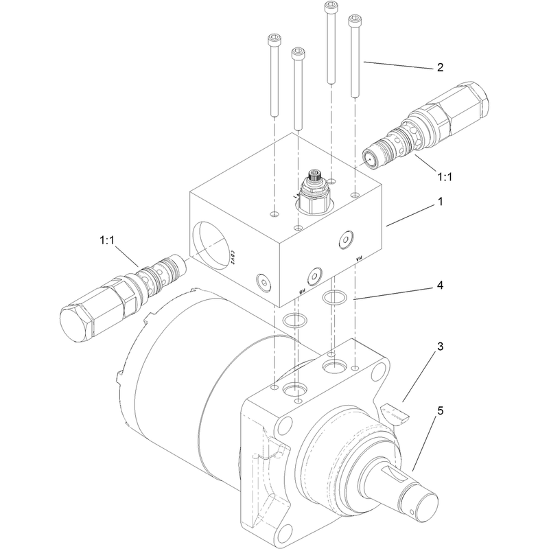 Hydraulic Motor Assembly No 121-1957